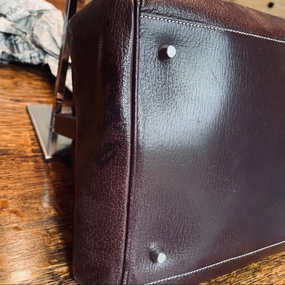 COPY**  🤎PRADA🤎 Brown Leather Doctor Satchel Bag - Picture 7 of 14